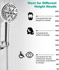 2 Pack Vacuum Suction Cup Shower Head Mount With Height Adjustable Holder And Removable Wand Bracket installed on tile wall