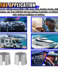 Heavy Duty Car Battery Terminal Adapters Slick Pure Lead Post Shims for use in cars, trucks, boats, and RVs for secure connections.
