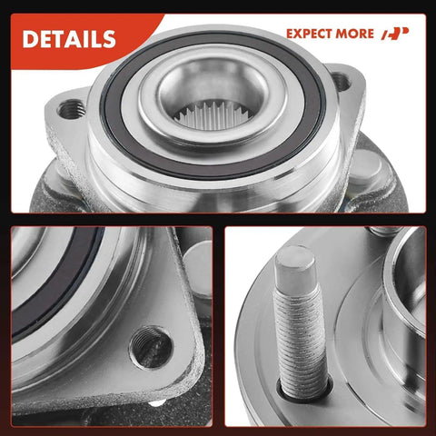 Close-up of Front Wheel Bearing And Hub Assembly 5 Lug Fit For Chevy Cruze 2014 2015 Volt 2011 2015 Orlando 2012 2014
