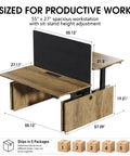 Built Slick Electric Double Standing Desk With Independent Dual Motors And Easy Usb Connections, Featuring No Fuss Height Adjustments Smart Memory Buttons Privacy Panels And Clean Cable Routing For Daily Grind measuring 55" x 27"