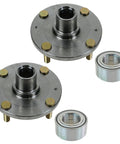 Two Piece Front Passenger Wheel Bearing And Hub Kit For 2001 2006 Hyundai Elantra Includes Front Bearings And Hubs Easy DIY Install Ready To Roll Replacement Set