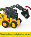 1:32 Scale Farm Toy Set With Tractor, Round Bale Haying Gear And Skid Steer, Realistic Moveable Parts For Imaginative Farm Play