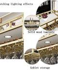 Three In One Ceiling Suspension Wine Glass And Bottle Holder With Dope Overhead Storage And Wall Mount Shelf For Hanging Plants And Glassware, Wine Rack For Bar Kitchen And Modern Home Decor featuring goblet storage and solid wood laminate