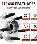 512460 Front Or Rear Wheel Hub Bearing Replacement For 2011 2019 Ford Explorer And 2013 2019 Police Interceptor Utility