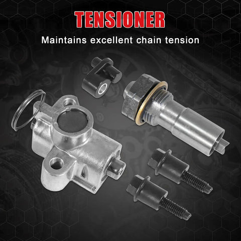 Timing Chain Kit With Tensioner Guide Rail Crank Sprocket And Sprockets For Chevy Malibu Equinox Buick LaCrosse L4 Engines tensioner
