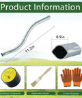 Reel Lawn Mower Sharpening Kit SK-1 For Manual Reel Mower components including crank tool, compound, brush, and gloves.