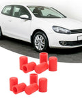 Get Your Ride Looking Fresh With These 10 Pack Silicone Intake Vacuum Hose Covers Designed For All Cars, Featuring High Durability And A Perfect Fit For Standard 16mm Vent Lines To Keep Oils Off And Engine Parts Clean While You Drive In Style. red silicone 16mm hose covers for car vent lines