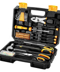 50 Piece Home Repair Tools Kit In Portable Storage Case For Maintenance And DIY Projects, Pro Grade Hand Tools Set For Car And Household Repairs