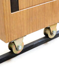 H-Groove Track Wheel Set For Sliding Doors And Industrial Carts, Heavy Duty Rigid Caster With Bracket, H Track Rail, 60mm 4 Piece Kit