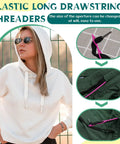 Must Have 18 Piece Drawstring Threader Tool Set showing plastic threaders used on hoodie and sweatpants