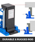 Heavy Duty Air Hydraulic Toe Lift Jack with durable rod for hassle-free lifting and smooth operation in auto repairs.