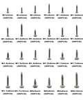 Pro Grade Premium 1200Pcs 24 Kinds Self Tapping Phillips Pan Head Screws Set In 304 Stainless Steel for DIY projects, assorted sizes.
