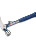 Hammertooth Hammer 22 oz USA Made Straight Rip Claw Hammer With Milled Face And Shock Reduction Grip on white background.