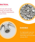 Grab This Heavy Duty Stainless Steel M4 Flat Head Rivet Nuts Knurled Tool Kit For Serious Automotive Repairs, Industrial Fastening And Tough Furniture Builds That Really Rock. stainless steel rivet nuts set