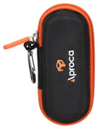 Compact Case for Klein Tools 93LDM100C Laser Distance Measure, Portable Storage Bag With Mesh Pocket, Durable Double Zipper, Easy Carry D Buckle, Case Only, Fits Accessories. Black EVA case with orange trim and zipper