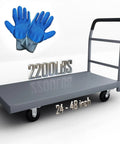 Heavy Duty Flatbed Cart 2200 Lb Capacity Workhorse Foldable Platform Truck Industrial Grade Steel Hand Push Dolly for garden use