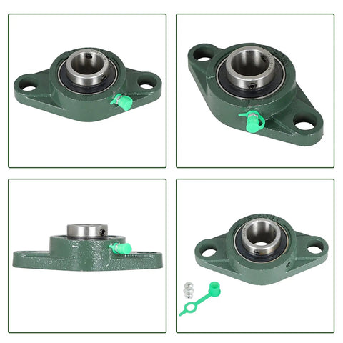UCFL205-16 Pillow Block Bearing 1 Inch Bore Mounted Pillow Block Self Alignment With Two Bolts Durable Steel Construction