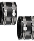 4 Inch Dust Collection Flex Cuff With Stainless Steel Hose Clamps For An Airtight Seal heavy duty rubber cuffs in pair