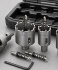 Get Your Shop Ready With This Pro 4-Piece Carbide Hole Saw Kit For Metal Drilling. Includes TCT Cutters From 21 To 42mm Plus Pilot Bits And Case.