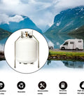 Image of 20 Lb RV Propane Tank Mount Holder Bracket Kit For Coleman Fleetwood Pop Up Campers Pair by a scenic lake