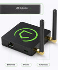 Keep Your Smart Home Running Slick With A Premium Hub Delivering Actual Local Control And Seamless Automation Zero Cloud Lag with antennas and LED indicator.