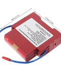 Road Ready Automatic Fire Extinguisher, Portable Aerosol Auto Suppression Spray With Heavy Duty Adhesive Backing, red unit with blue wire.