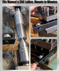 Mini Lathe Burnishing Tool Dishing Out Slick Metal Polish With Tough Bearing Steel Rollers mounted on CNC lathe, showcasing smooth operation and water spray.