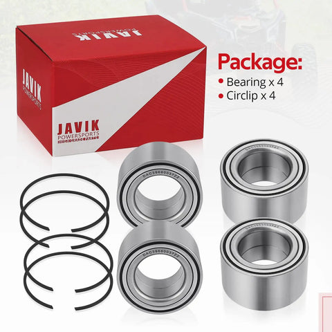 Front And Rear Wheel Bearing Kit For Can Am Maverick X3 2017 2018 2019 2020 2021 2022 2023 Beefed Up Steel Cover