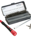 GoBox Precision Micro Bit Set with PicoFinish Handle and magnetic bits case. Includes 36-piece bits for Slotted Phillips Hex Torx.