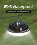 Waterproof Portable LED Camping Light With 5000 Lumens Rechargeable Battery Super Lit Hanging Lantern IPX5 waterproof in rain