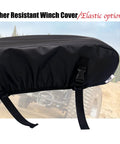 Eudora Waterproof Winch Cover Tailgate For 2500 To 6000 Lb Electric Truck Winches with elastic straps and weather resistance.