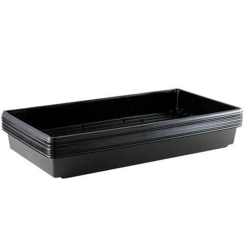 10x20 Inch Black Propagation Trays Set Of 10 For Seedlings Microgreens Garden And Hydroponics No Drain Holes Durable Plant Growing Trays