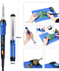 All In One Portable Soldering And Hot Air Rework Kit With PID Temperature Control 65W Soldering Iron in use