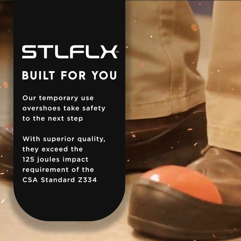 Heavy Duty Steel Toe Overshoes For Work Boots And Shoes Temporary Safety Covers Legit Toe Protection Shock Absorbing Durable Xs Fit Straight Up Jobsite Ready Gear