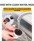 Two Pack Suction Cup Door Handle No Drilling Install For Shower Glass Doors Cabinets And Mirrors 62x50mm Silver Easy Press Lock And Turn For Secure Hold, rinsed under water