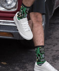 Printed Circuit Board Socks Dope Nerdy Crew Socks For Men And Women With Cushioned Soles Soft Polyester Spandex Blend
