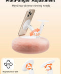 Magnetic Kindle Holder With Page Turner For Reading In Bed, Cozy Pillow Stand, 360 Degree Adjustable Phone Holder, Pink