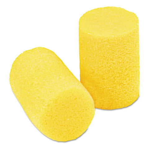Classic Ear Plugs Pillow Paks Uncorded Polyvinyl Chloride Foam Yellow 200 Pairs For Quiet Workdays Moisture Resistant Soft Foam