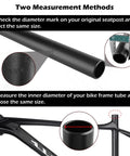 Beefy Aluminum Bike Seat Post 350mm Length With 25.4mm 27.2mm 28.6mm 30.4mm 30.8mm 31.6mm Diameters Anodized Finish Diameter Measurement
