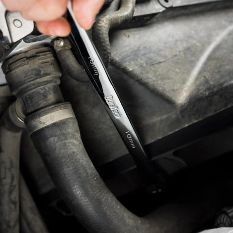 10Mm Extra Long Ratcheting Wrench Metric CR V Steel Built Beefy For Maximum Reach And Torque Durable Chrome Vanadium Tool used in auto repair