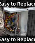 30uF CBB65 AC Capacitor For HVAC Air Conditioners Pool Pumps Condenser Fans And Motor Start Capacitor Replacement 370V 440V 450V 50 60Hz Five Percent Tolerance installed in a HVAC unit.