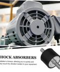 Four Pack 40x30mm Rubber Vibration Isolator Mounts With M10x25mm Studs Pro Grade Heavy Duty Shock Absorbers installed on motor