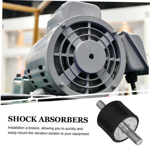Four Pack 40x30mm Rubber Vibration Isolator Mounts With M10x25mm Studs Pro Grade Heavy Duty Shock Absorbers installed on motor