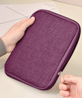 Travel Ready Watch Band Organizer Case With Waterproof Nylon Zipper Closure Ample Pocket Space For Bands Cables Earbuds And Accessories Compact 22 Cm By 17 Cm Ultra Durable Lightweight Scratch Resistant Purple