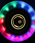 Lit Up Inline Skate Wheels 64mm 82A 2 Pack With ABEC 9 Bearings No Battery Needed Powered By Centrifugal Force Bright LED Lights