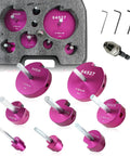 Eight Piece PVC Pipe Reamer Kit With Carbide Tips And Beefy Aluminum Body Fits SCH 40 PVC CPVC ABS Pipes From Half Inch To Four Inches