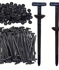Heavy Duty Universal Nylon Cable Ties With Pin And Button Lock, Self Locking Zip Ties For Car Repair, 50 Pack shown
