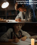 Comparison of studying with and without 10 Pack Rechargeable Emergency Light Bulbs For Power Outages And Camping