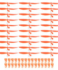 Red 6 Inch Plastic Propeller Blades With Hooks For Helicopter Kits Fold Resistant Pack Of 30 Totally Ideal For STEM Projects