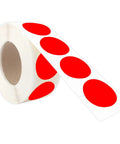 1 Inch Round Permanent Adhesive Color Code Dot Stickers 1000 Per Roll With Dispenser Box Bright Red Peel And Stick Labels